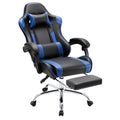 Comfort Gaming Chair, Ergonomic Design, Adjustable Features, Home Offfice Chair, Black and Blue