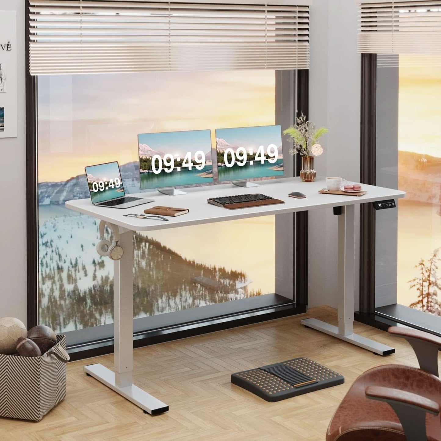 Electric Standing Desk 55x24 Inches Memory Presets