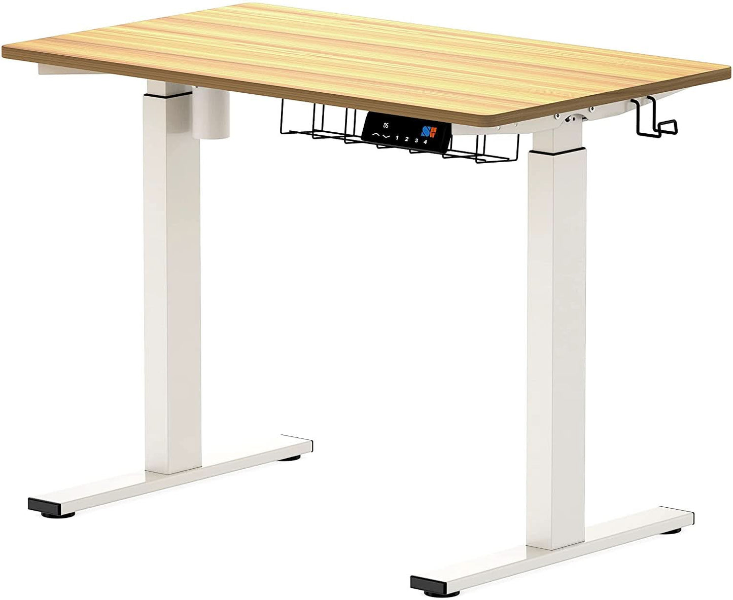 Oak Electric Height Adjustable Standing Desk 40x24